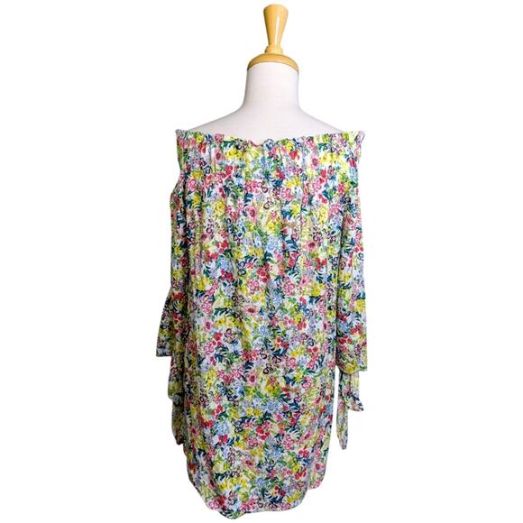 NEW H&M Off Shoulder Floral Print Top 10 Coquette Romantic Softgirl Cottagecore - Picture 7 of 12